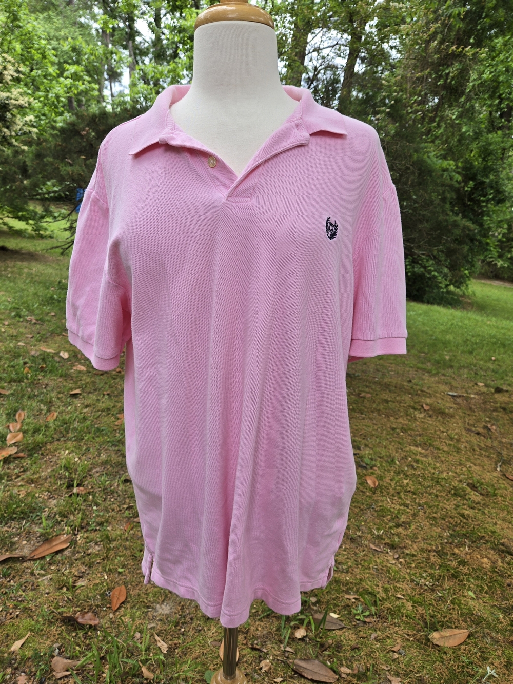 Chaps Men’s Polo Shirt XL Tall Pink Short Sleeve Cotton Casual Golf Preppy